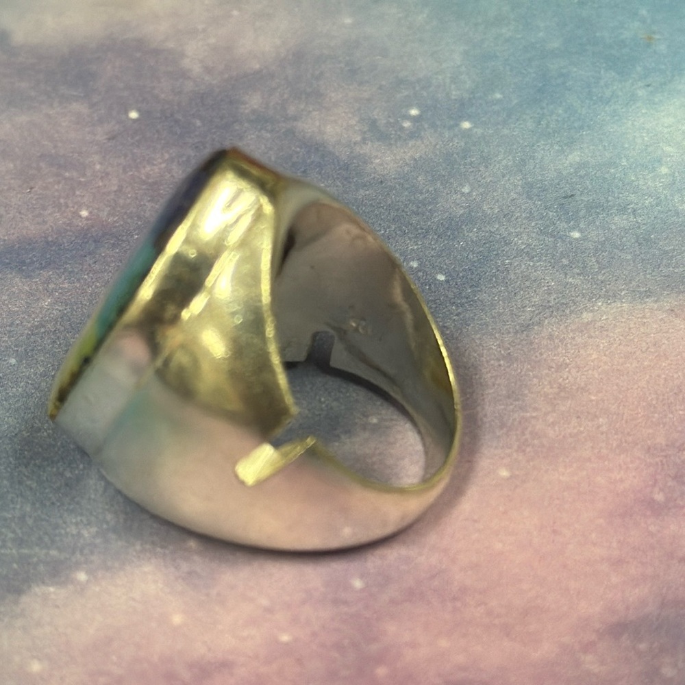 Rainbow Solar Quartz Silver Ring - image 6